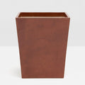 Stirling Tan Leather Wastebasket