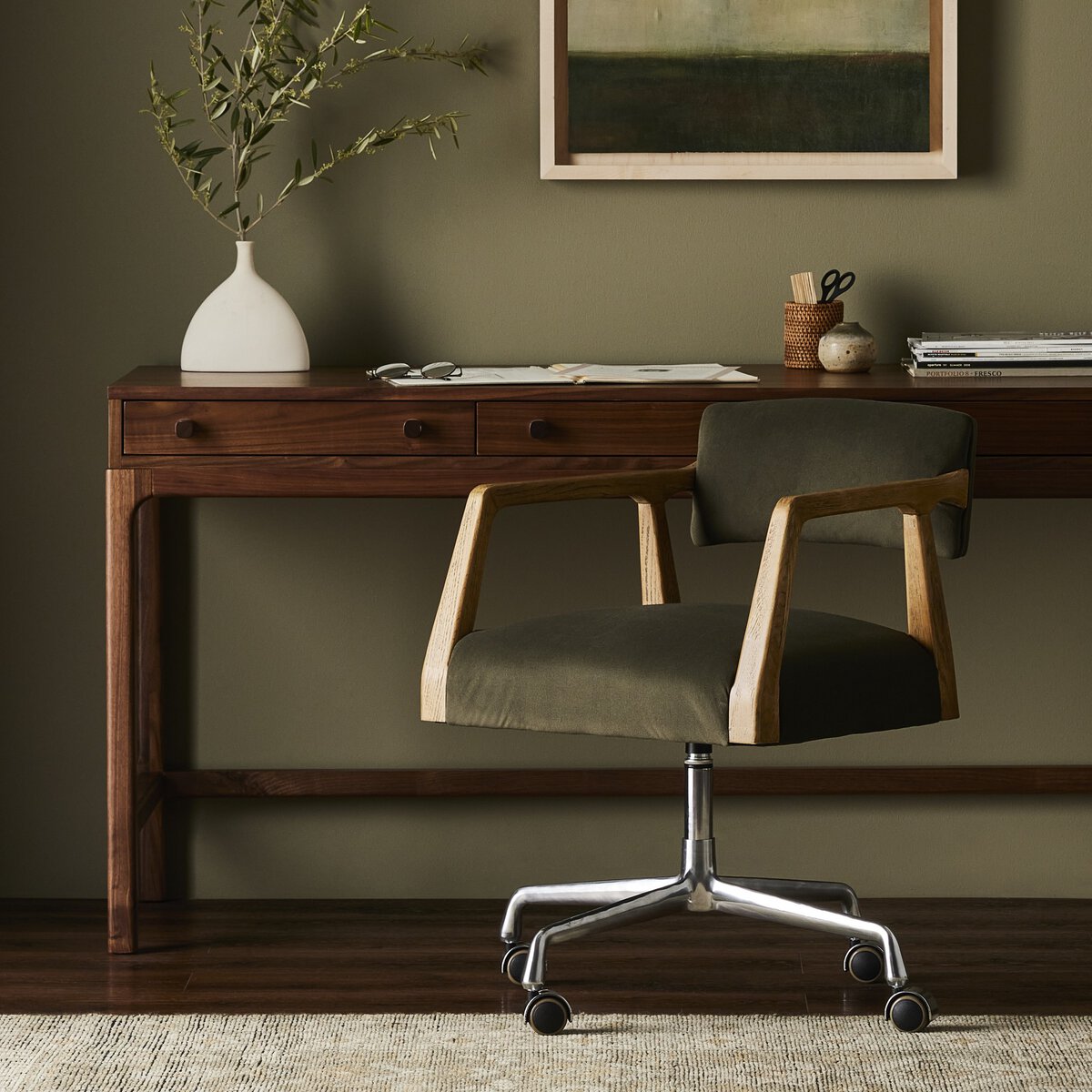 Tyler Green Velvet Desk Chair