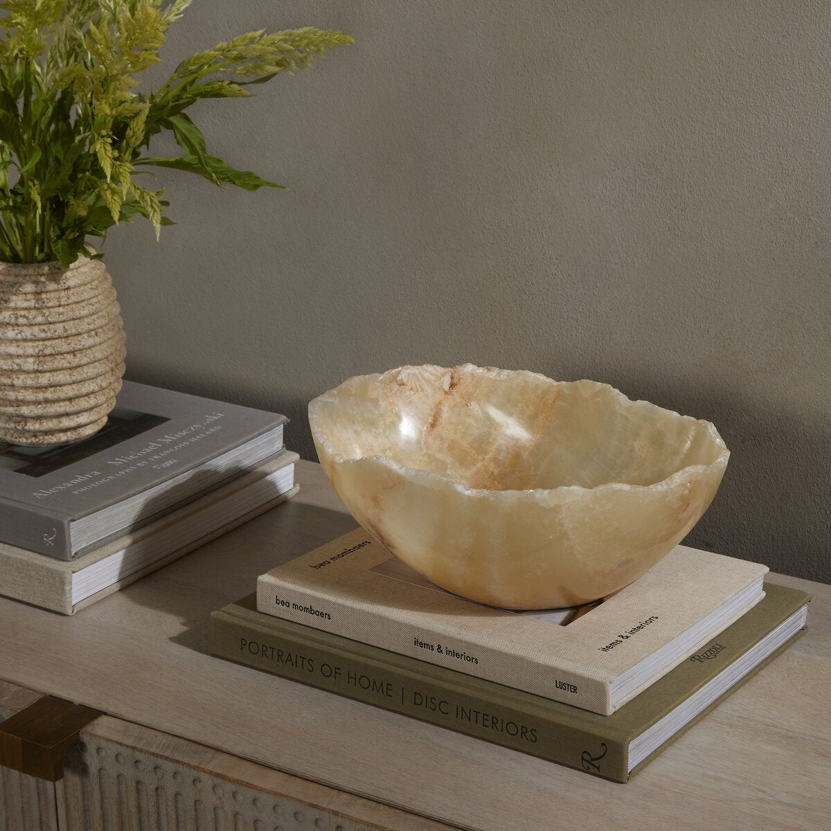 Onyx Stone Live Edge Bowl