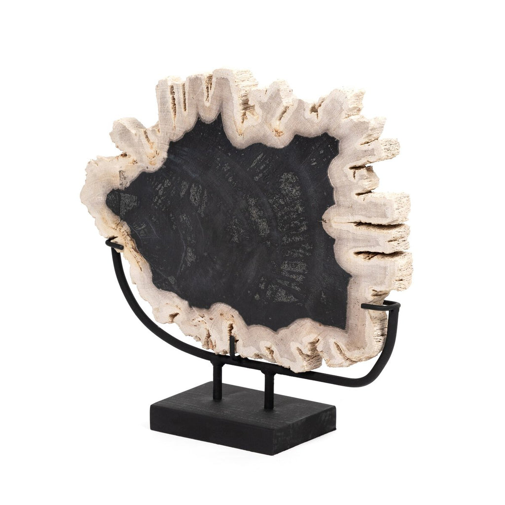 Petrified Wood Sculpture on Stand