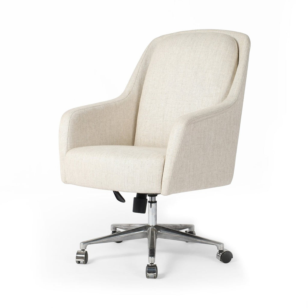 Verne Cream Upholstered Desk Chair
