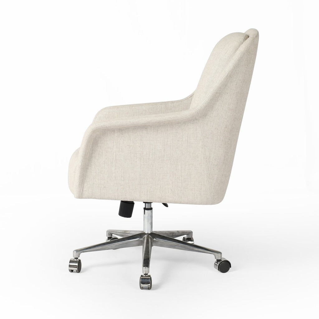 Verne Cream Upholstered Desk Chair