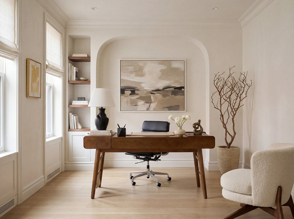 The Bowery Mid-Century Wood Lift Top Desk