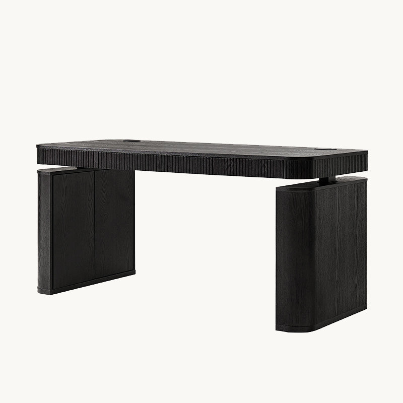 The Gramercy Fluted Wood Standing Desk