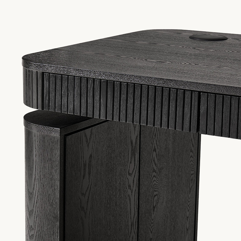 The Gramercy Fluted Wood Standing Desk