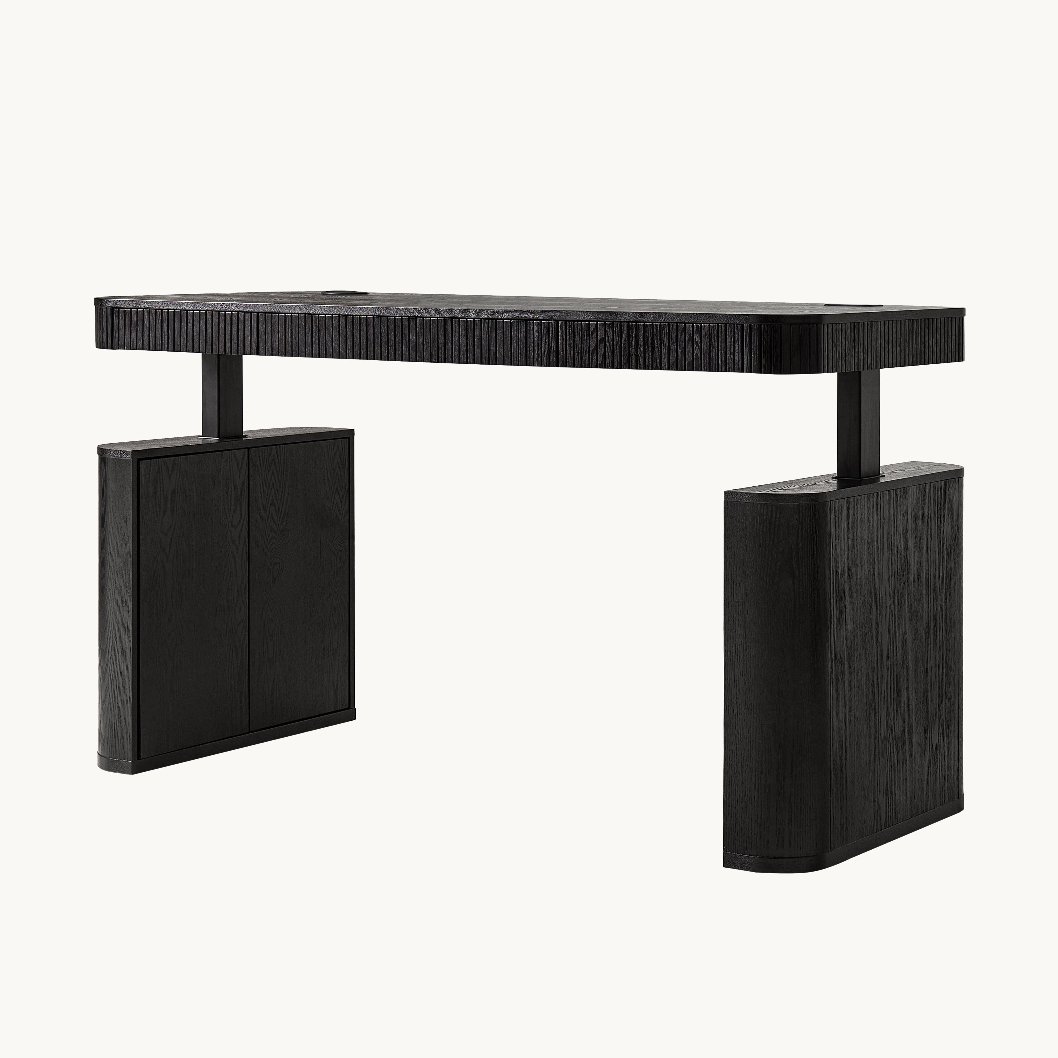 The Gramercy Fluted Wood Standing Desk