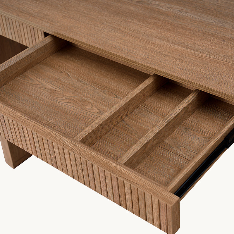 The Gramercy Fluted Wood Standing Desk