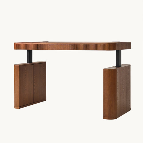 The Gramercy Fluted Wood Standing Desk