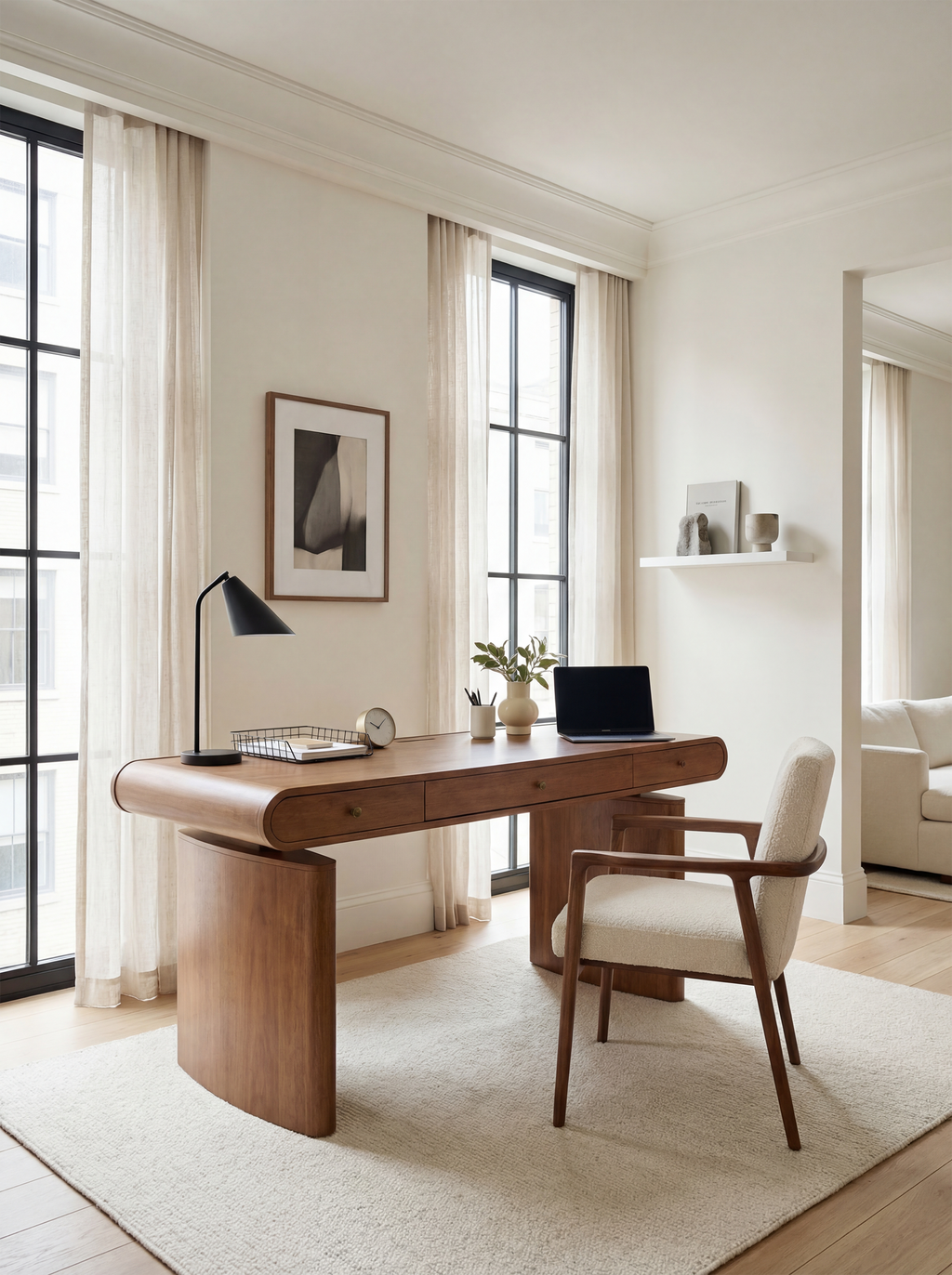 The Tribeca Mid-Century Wood Standing Desk