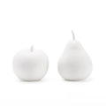 Apple & Pear Porcelain Objects (Set of Two)