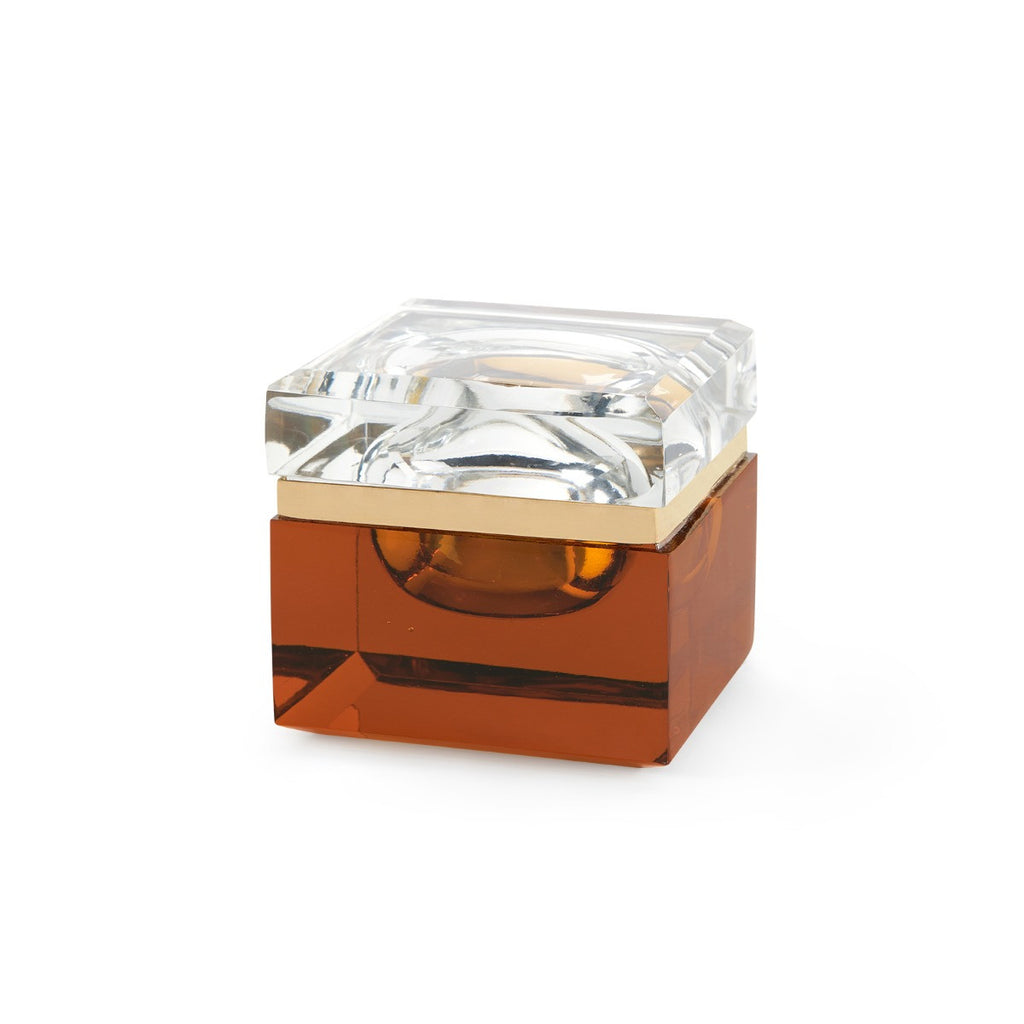 Barleto Amber Glass Box