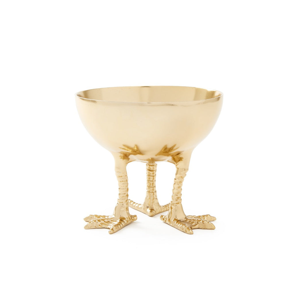 Daphne Brass Bird Footed Bowl
