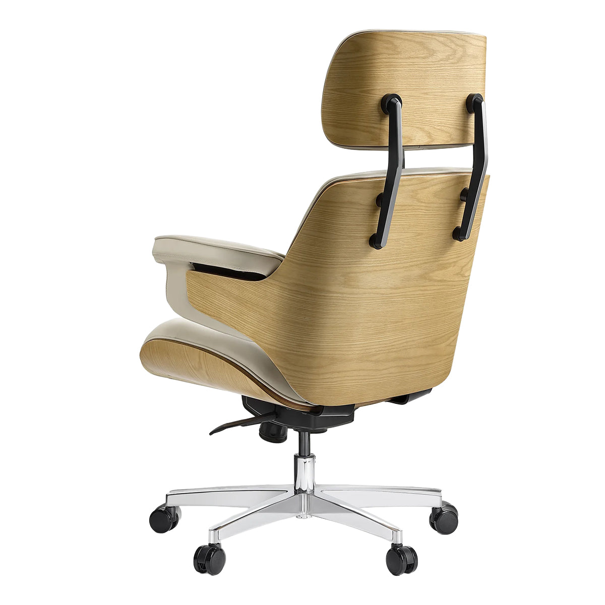 Modernist Napa Leather Bentwood Office Chair