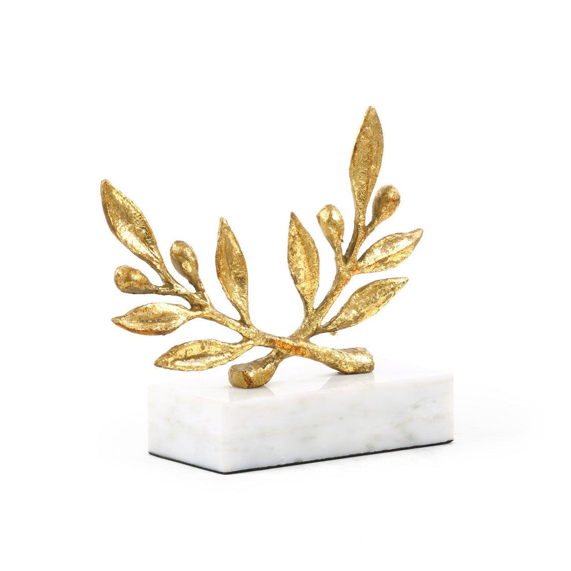 Gold Leaf Olive Statue