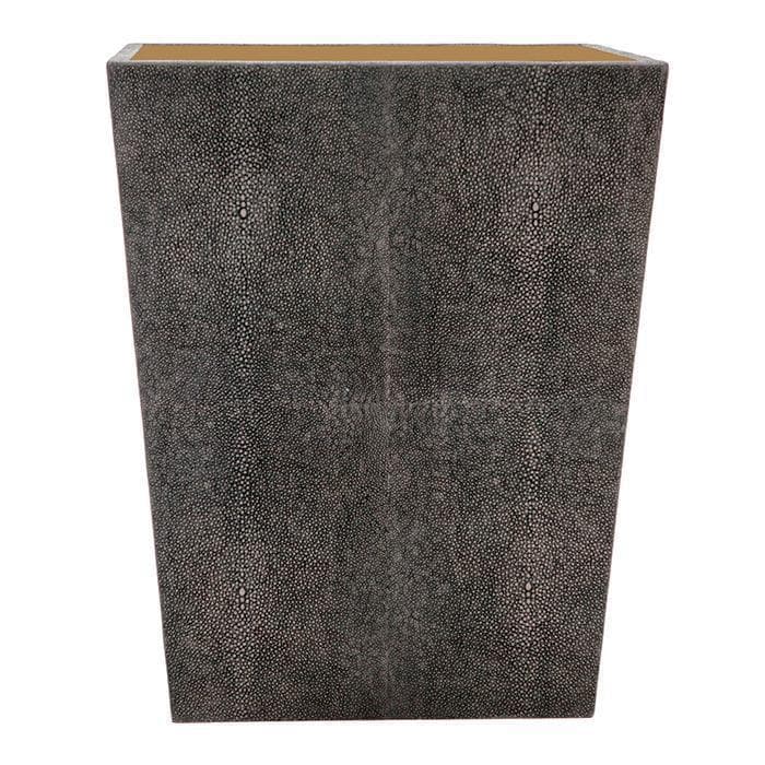 Crosby Faux Shagreen Wastebasket