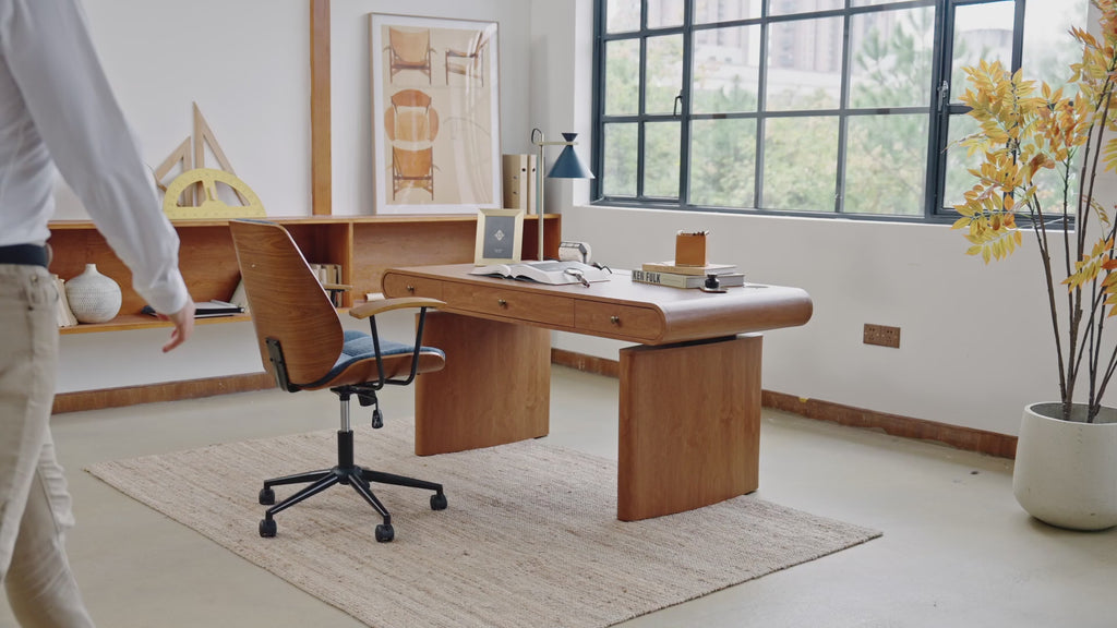 The Tribeca Mid-Century Wood Standing Desk